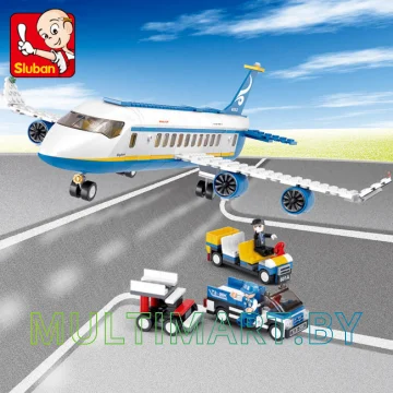Конструктор Sluban M38-B0366 Авиационный лайнер (463 детали) картинка 2